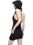 Nexus-6 Mini Dress with Over-sized Hood