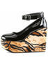 POISON-03 Tiger Patent Shoes