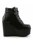 Poison-105 Platform Boots with Hearts