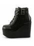 Poison-105 Platform Boots with Hearts