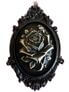 Victorian Black Rose Cameo Pendant