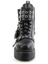 REBEL-52 Platform Combat Boots with Heart Charm