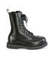 RIOT-10 Black Leather Steel Toe Boots