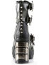 SINISTER-61 Black Chromed Boots