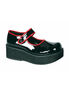 SPRITE-01 Black Red Maryjanes