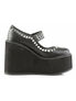 SWING-03 Black Platform Shoes