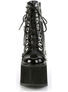 SWING-115 Wedge Platform Boots w/ PVC Harness