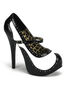 TEEZE-02 Black White Heels
