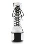VIOLET-120 White Platform Boots