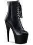 ADORE-1020 Black Leather Platform Boots