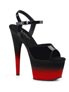 ADORE-709 Black and Red High Heels