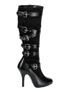 ARENA-2030 Black Heel Boots