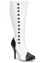 ARENA-208 White Black Boots