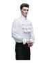 Ash Mens White Ruffle Shirt