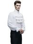 Ash Mens White Ruffle Shirt