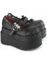 BEAR-23 Bat Buckle Platform Shoes