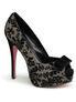 BELLA-11 Brown Tweed Heels