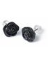 Black Rose Earring Studs