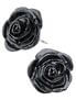 Black Rose Earring Studs