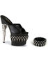BONDGIRL-701-3 Chrome Bullet Heels