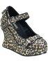 BRAVO-10G Glitter Leopard Wedges - Clearance