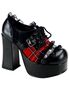 CHARADE-34 Plaid Skull Shoes
