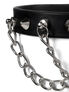 Cone and Chain Leather Choker