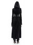 Coven Dress - Long Black Gothic Dress with Hood