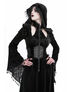 Coven Dress - Long Black Gothic Dress with Hood