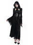 Coven Dress - Long Black Gothic Dress with Hood
