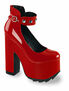 CRAMPS-03 Red Patent Platforms