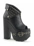 CRAMPS-103 Black Platform Boots