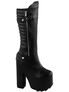 CRAMPS-200 Black Vegan Boots