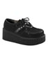 CREEPER-206 Black Vegan Shoes