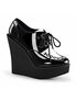 CREEPER-302 Black White Wedges