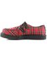 CREEPER-603 Red Plaid Creepers