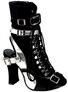 CRYPTO-35 Black Silver Boots