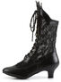 DAME-115 Black Lace Victorian Ankle Boots