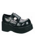 DANK-108 Black Skull Shoes - Clearance