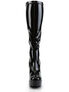 ELECTRA-2000Z Black Patent Knee High Boots