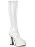 ELECTRA-2000Z White Platform High Heel Boots