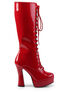 ELECTRA-2020 Red Patent Platform Boots