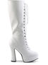 ELECTRA-2020 Lace-Up White Platform Boots