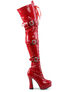 ELECTRA-3028 Red Patent Boots