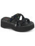 Emily-07 Platform Sandals with Iridescent Straps