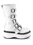 EMILY-330 White Mid-calf Boots