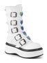 EMILY-330 White Mid-calf Boots