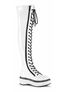 EMILY-375 White Thigh-High Boots