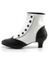FLORA-1023 White Victorian Boots