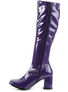 GOGO-300 Purple Gogo Boots with 3 Inch Heel